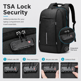 Slim Anti-Theft 15.6" Laptop Backpack with TSA Lock & USB Charging – Business Travel Backpack