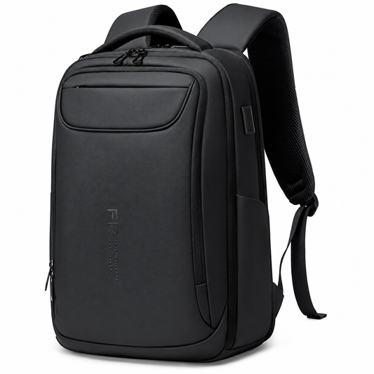 15.6” Business Laptop Backpack – Water-Resistant Work & Travel Backpack with USB-A & USB-C Charging Ports