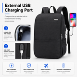 15.6-Inch Laptop Backpack with USB Charging – Water-Resistant Deep Storage Travel & Work Bag