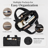 Premium Mini Puffy Crossbody Bag for Women – Lightweight Travel Purse with Card Slots & Multi-Pocket Storage