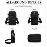 Compact Nylon Crossbody Phone Bag for Women – Lightweight Mini Purse with Adjustable Strap