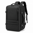 35L Expandable Carry-On Travel Backpack with 17.3-Inch Laptop Compartment – Black
