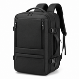 35L Expandable Carry-On Travel Backpack with 17.3-Inch Laptop Compartment – Black