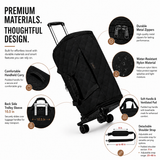 50L Rolling Garment Duffel with Wheels and Shoe Compartment