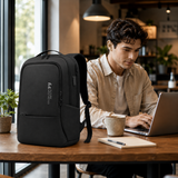 Slim 15.6" Laptop Backpack with USB Charging, Anti-Theft Pocket & Water-Resistant Business Design