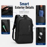 Slim 15.6" Laptop Backpack with USB Charging, Anti-Theft Pocket & Water-Resistant Business Design