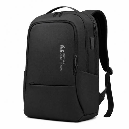 Slim 15.6" Laptop Backpack with USB Charging, Anti-Theft Pocket & Water-Resistant Business Design