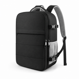 Flight-Approved Lightweight Travel Backpack with 15.6-Inch Laptop Compartment & Suitcase-Style Opening – Black