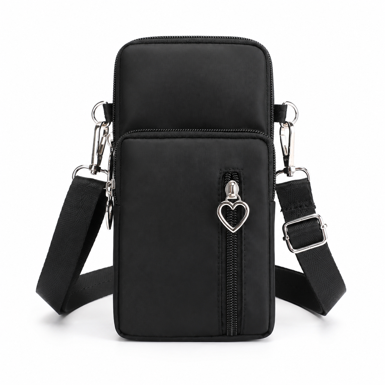 Compact Nylon Crossbody Phone Bag for Women – Lightweight Mini Purse with Adjustable Strap
