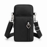 Compact Nylon Crossbody Phone Bag for Women – Lightweight Mini Purse with Adjustable Strap