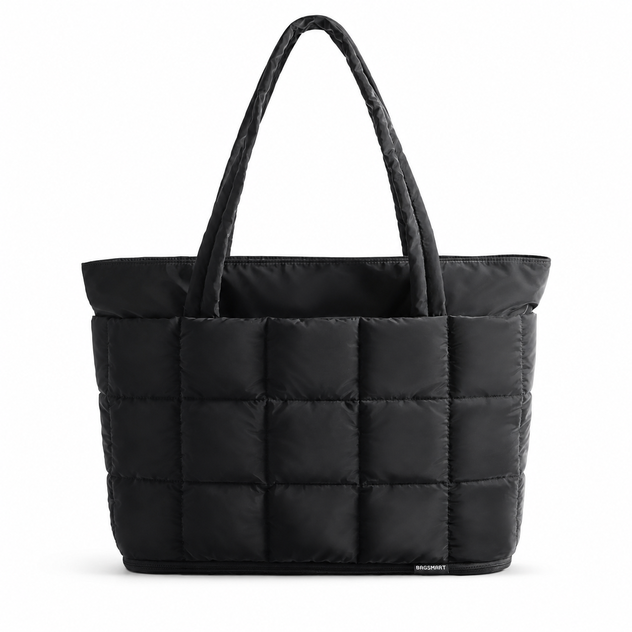 Expandable Puffy Tote Bag for Women – Quilted Laptop, Work & Travel Carry-On Tote