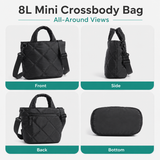 Premium Mini Puffy Crossbody Bag for Women – Lightweight Travel Purse with Card Slots & Multi-Pocket Storage