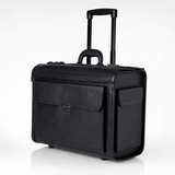 17-Inch Executive Rolling Laptop Briefcase with Wheels & Combination Locks