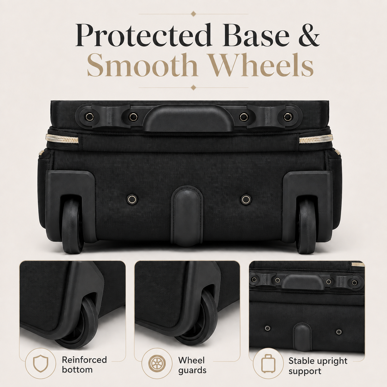 16-Inch Underseat Rolling Carry-On with Laptop Storage