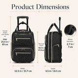16-Inch Underseat Rolling Carry-On with Laptop Storage