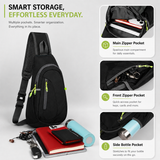 Lightweight Crossbody Sling Bag – Compact Travel Chest Pack with Smart Storage