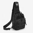 1000D Tactical Sling Bag with MOLLE Webbing – Compact Crossbody Chest Pack for Everyday Carry & Outdoor Use, Black