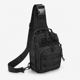 1000D Tactical Sling Bag with MOLLE Webbing – Compact Crossbody Chest Pack for Everyday Carry & Outdoor Use, Black