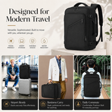 27L Expandable Carry-On Travel Backpack – Convertible Business & Weekend Bag with Smart Organization
