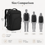 27L Expandable Carry-On Travel Backpack – Convertible Business & Weekend Bag with Smart Organization