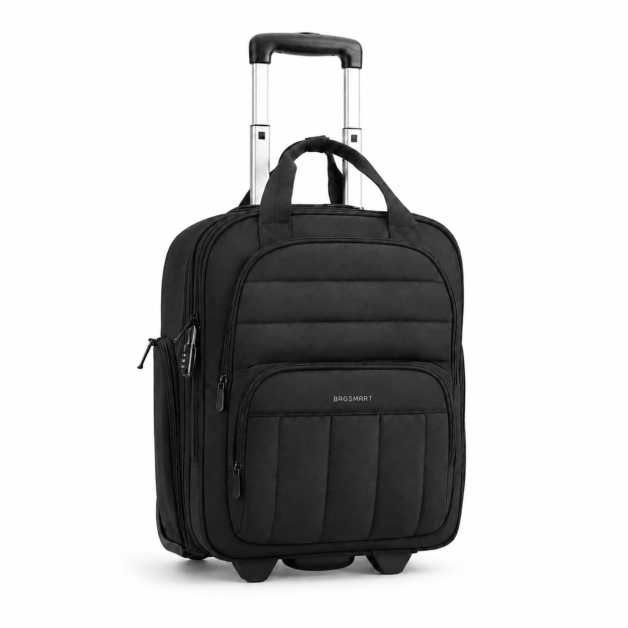 16-Inch Underseat Rolling Carry-On – Compact Travel Luggage with 15.6" Laptop Compartment