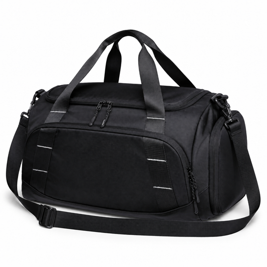 16L Compact Gym Duffle Bag with Shoe Compartment & Wet/Dry Pocket