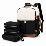 40L Carry-On Travel Backpack with Laptop Compartment & Packing Cubes