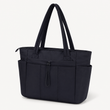 Premium 20L Puffer Laptop Tote Bag with 40 oz Tumbler Holder & Trolley Sleeve – Black