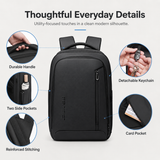 Premium 17" Business Laptop Backpack – Water-Resistant Work & Travel Bag with USB Charging