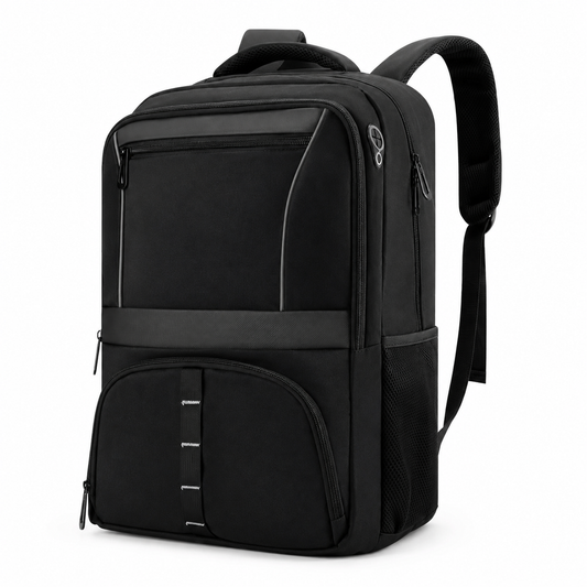 30L Reflective Travel Laptop Backpack with USB Port – Fits 17.3-Inch Laptops