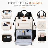 Large Laptop Backpack for 15.6–17.3 Inch Laptops – Water-Resistant Travel, College & Work Backpack with Luggage Strap