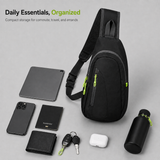Lightweight Crossbody Sling Bag – Compact Travel Chest Pack with Smart Storage