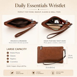 Vintage Brown 15.6-Inch Laptop Tote Bag for Women – Large Work & Business Handbag
