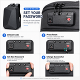 Expandable Hard Shell Anti-Theft Laptop Backpack – 15.6” Business Travel Bag with TSA Lock & USB Port