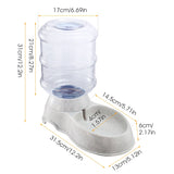 3.5L / 1 Gallon Pet Water Dispenser – Self-Dispensing Gravity Water Feeder for Dogs & Cats, Automatic Fresh Hydration