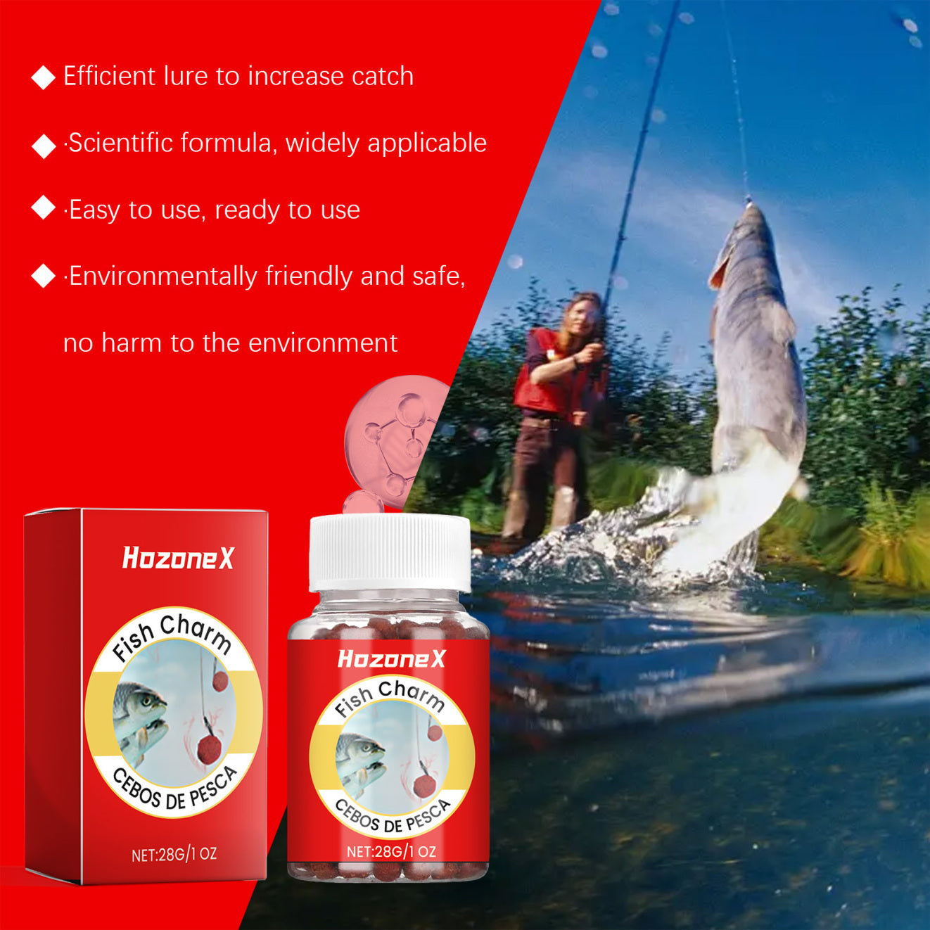 Premium Scented Fishing Bait - Long-Lasting Groundbait Attractant for Freshwater & Reservoir Fishing