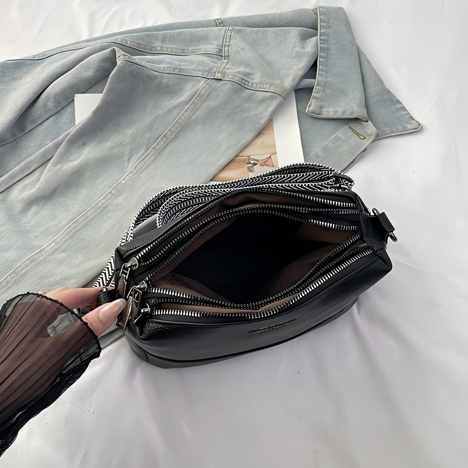Fashionable Multi-Functional PU Crossbody Bag 🎒 Casual Shoulder Bag for Work, Travel & Daily Commuting