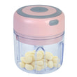 Mini Electric Garlic Chopper – 8.45 oz Cordless Food Chopper with USB Recharge & Stainless Steel Blades