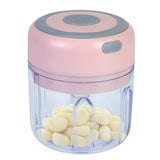 Mini Electric Garlic Chopper – 8.45 oz Cordless Food Chopper with USB Recharge & Stainless Steel Blades
