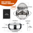High-Quality Stainless Steel Pot Type 1 – 304 Tempura Fryer Pot with Thermometer and Pour Spout