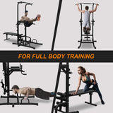 Power Tower Parallel Bar Station with Bench & Chin-Up Bar – Full Body Strength Training Home Gym 🏋️‍♂️🔥