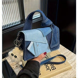 Women’s Quilted Denim Crossbody Bag 💎 Stylish Chain Shoulder Purse – Chic Evening & Casual Bag