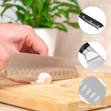 Professional 8″ Chef or 7″ Santoku Knife – High Carbon Steel, Full-Tang Design with Ergonomic Wood Handle