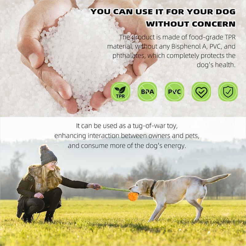 Prokel Dog Rope & Fetch Exercise Toy – Indestructible Tug-of-War Ball for Medium & Large Aggressive Chewers, Indoor & Outdoor