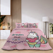 3-Piece Watermelon Duvet Cover Set – Queen Size, Ultra-Soft Microfiber with Hidden Zipper and Matching Pillow Shams (Duvet 90"×90", Shams 20"×36")