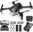 V4 Foldable Drone with 4K HD Camera - RC Quadcopter with 3 Batteries for Adults & Kids
