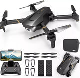 V4 Foldable Drone with 4K HD Camera - RC Quadcopter with 3 Batteries for Adults & Kids