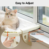 Mewoofun Cat Window Perch – Adjustable Clamp Hammock with Removable Cover, Indoor Cat Windowsill Bed