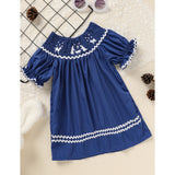 Toddler & Infant Girl Christmas Dress 🎄 Santa Embroidery Smocked Party Outfit