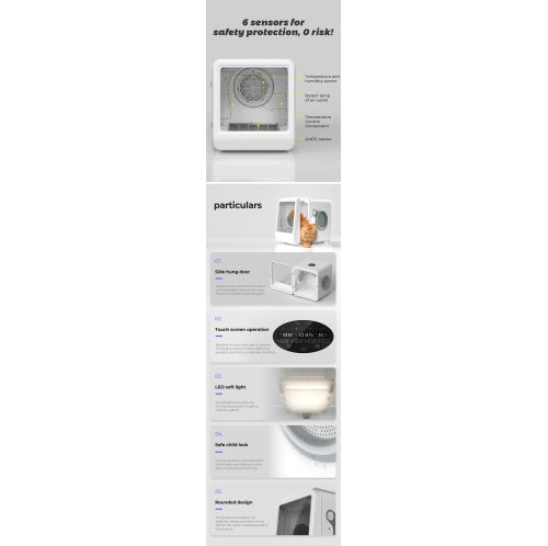 Pet Dryer Room – Automatic Pet Drying Box with Adjustable Temperature, Quiet Airflow & Safe Grooming for Cats and Dogs